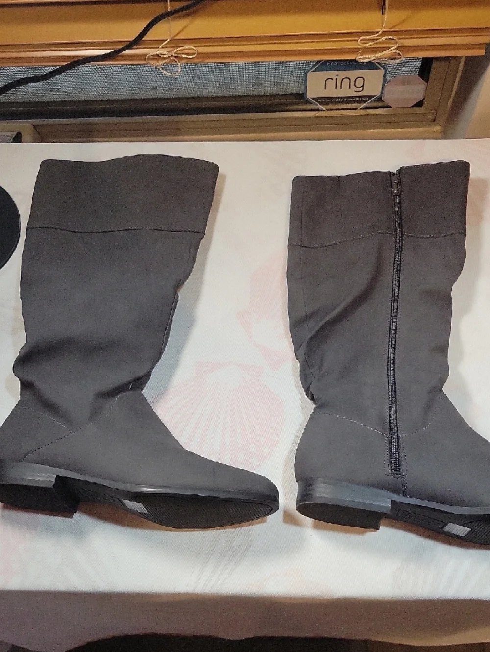 Women’s Knee High Flat Boots - Black Brand New